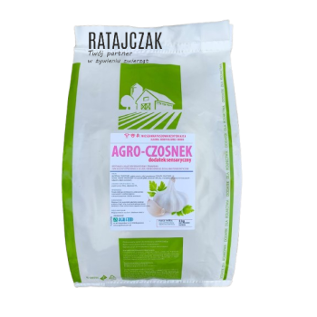Agro-Czosnek Mieszanka paszowa uzupełniająca na kaszel bydło trzoda drób 4kg